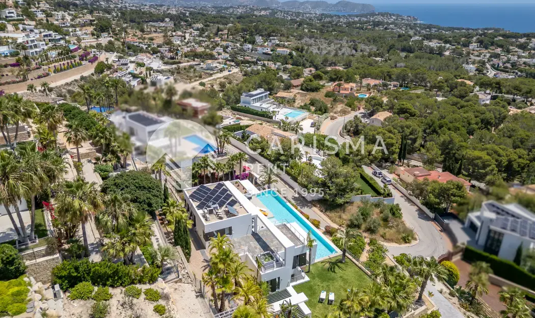 Luksusowa Willa, imponujący 25 m basen, pełna panorama na morze i miasto Calpe, luksusowa dzielnica