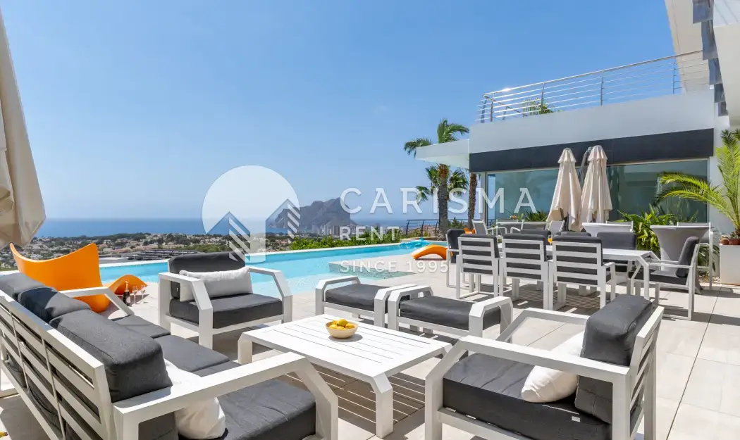 Luksusowa Willa, imponujący 25 m basen, pełna panorama na morze i miasto Calpe, luksusowa dzielnica
