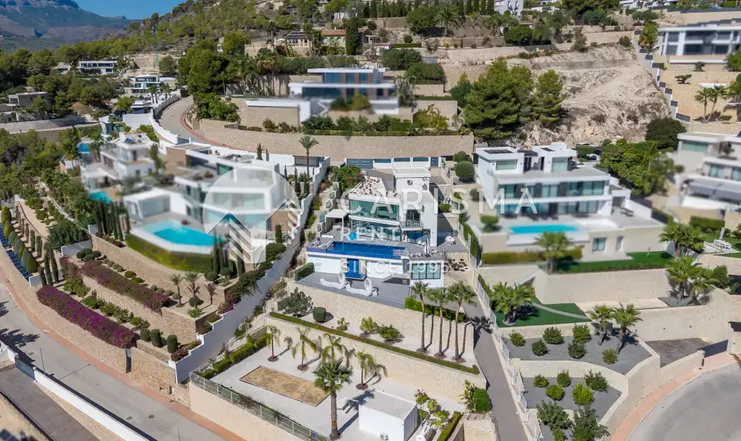 Willa klasy premium, panoramiczny widok na Morze i góry, Benissa